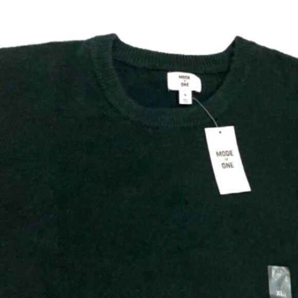 Mode of One Men's Relaxed-Fit Cozy Sweater Deep Malachite Green Size  XL - Picture 3 of 6